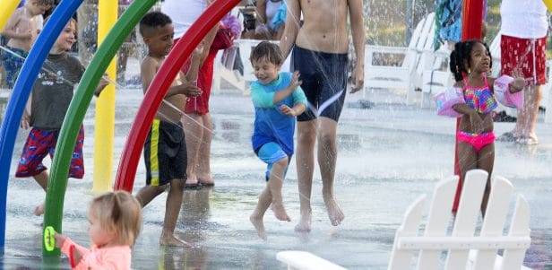 Westover Park's new splash pad