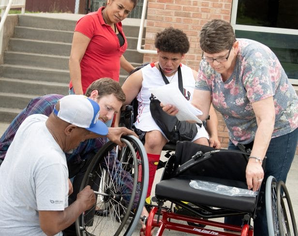 Wheelchair Fulfills Basketball Dreams